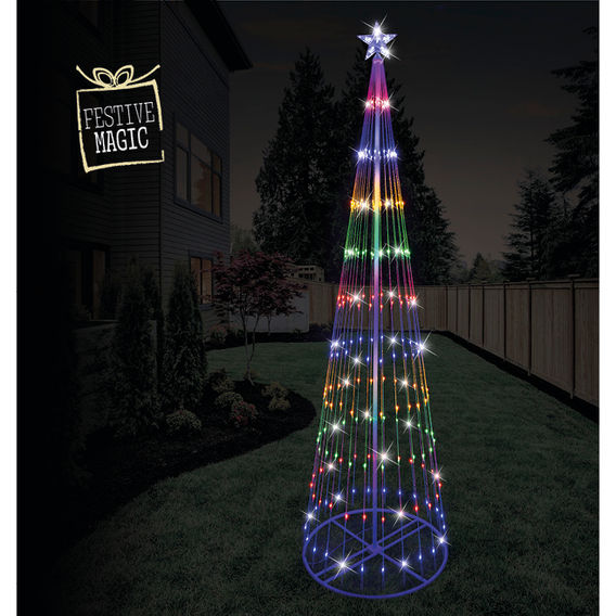 Festive Magic LED Multi Light Christmas Tree