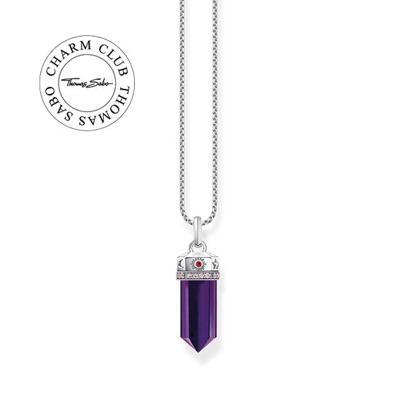 TS Cosmic Synthetic Amethyst Crystal Pendant