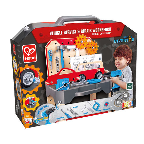 Hape Kids Garage Bench & Tools Bundle