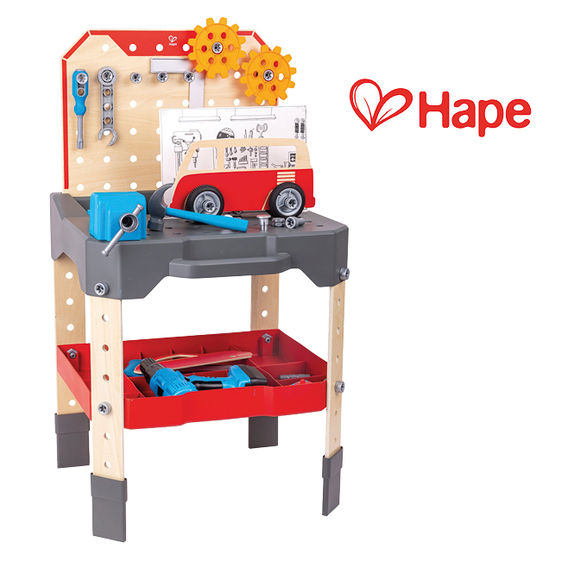 Hape Kids Garage Bench & Tools Bundle