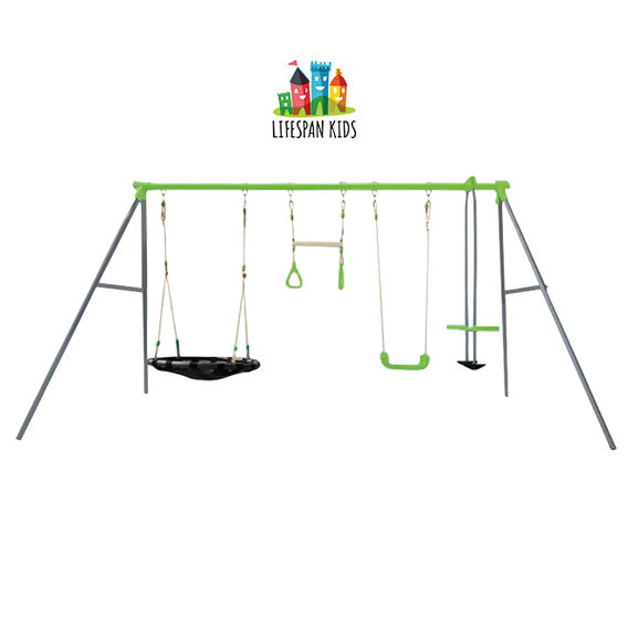 Green Spider Swing Set 4 Station