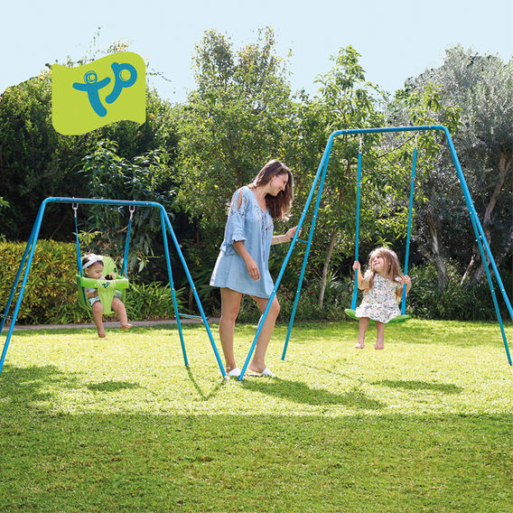 TP Small to Tall Metal Swing Set