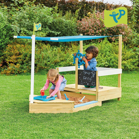 TP Ahoy Wooden Play Boat Sandpit