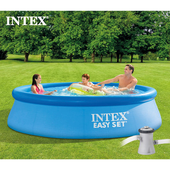 INTEX 10ft (3.05m x76cm) Easy Set Pool Set