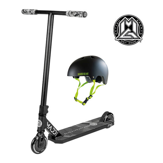 MADD Renegade Pro Scooter Black/White Bundle - S/M