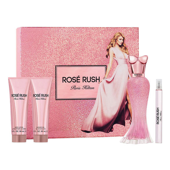 Rose Rush by Paris Hilton 100ml EDP 4 Piece Gift Set