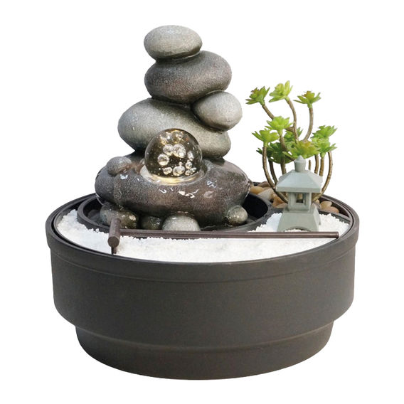 Pebble Fountain & Sand Garden