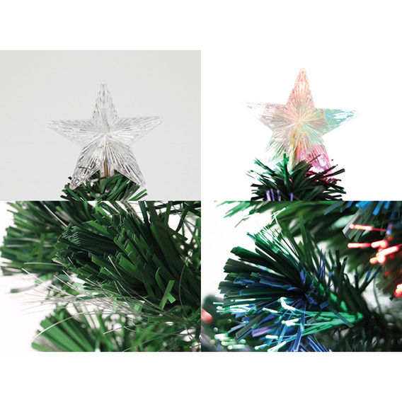 Fibre Optic Light Up Christmas Tree - 4ft