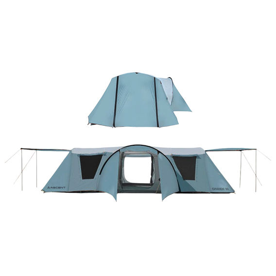 Torpedo7 Ascent 10 Person Tent - Ascent Blue