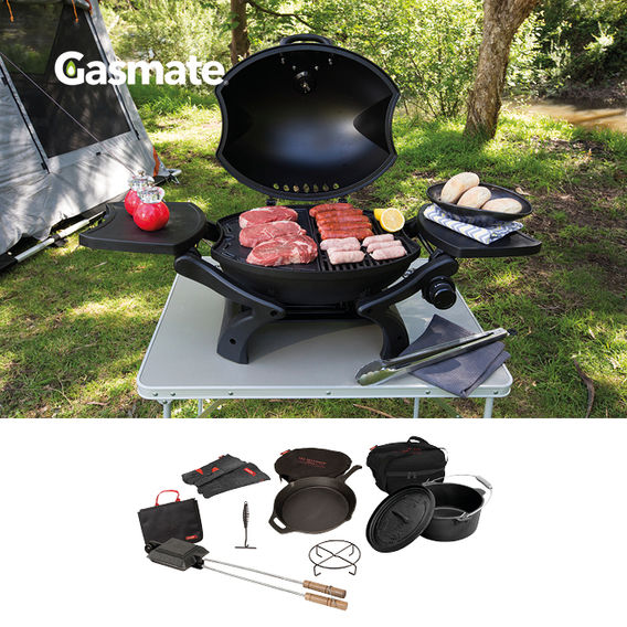 Gasmate Odyssey 1 Burner Portable BBQ & Pot Set