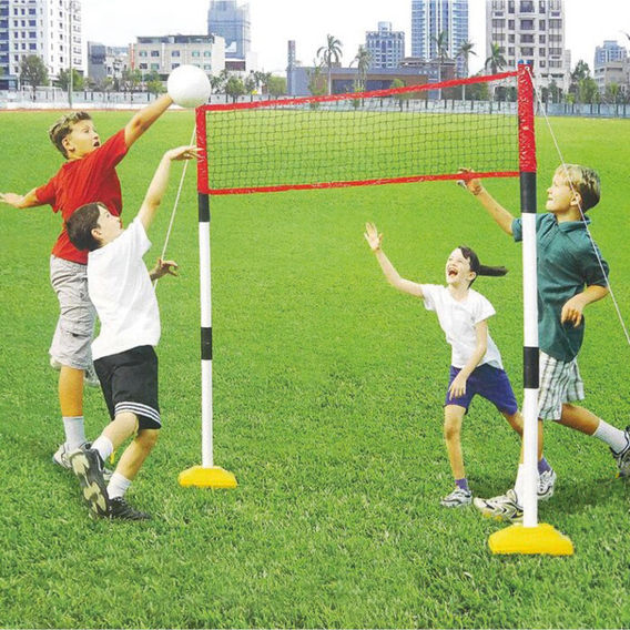 Outdoor Play 3 in 1 Badminton, Volleyball & Tennis Set