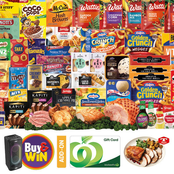 Mega Christmas Plus Turkey Plus $100 Woolworths Gift Card