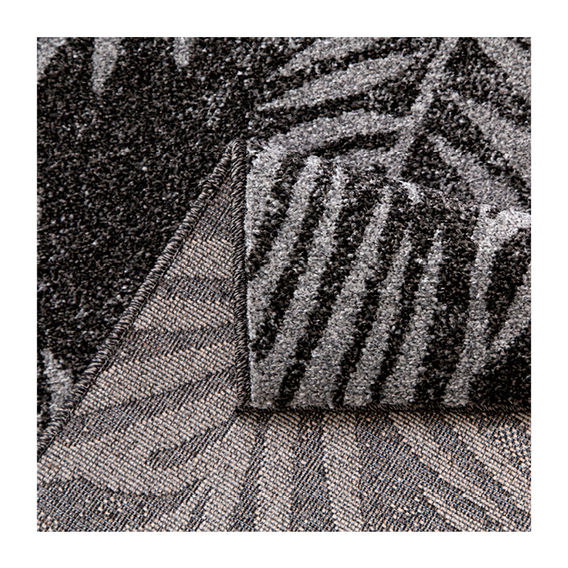 Asana Botanica Black/Light Grey Rug - 120 x 170cm