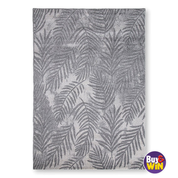 Asana Botanica light Grey/Dark Grey Rug - 120 x 170cm