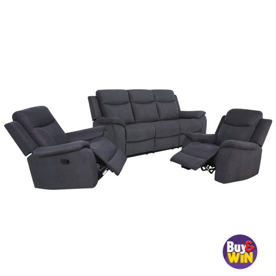 Harvey 3 Seater Sofa + Recliner & Swivel Recliner Sofa Bundle