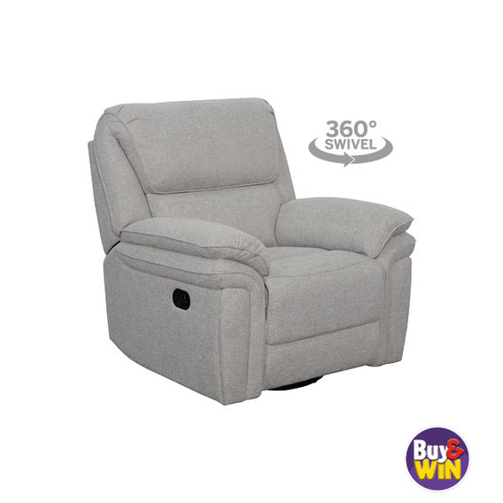 Rockport Single Swivel Recliner - Grey