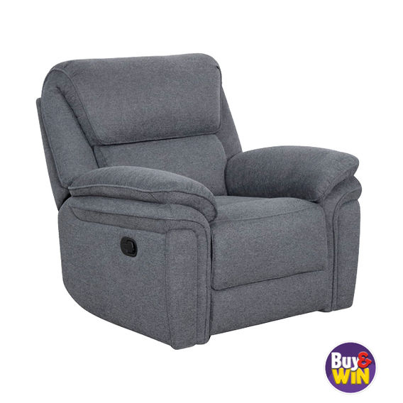 Rockport Single Recliner - Charcoal