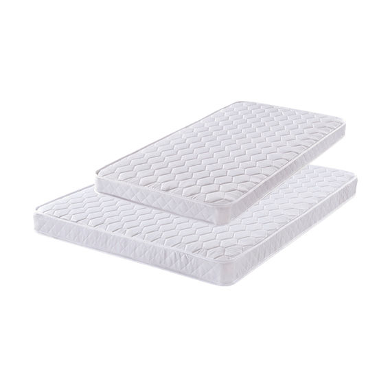 Triple Bunk & Mattresses Bundle - White