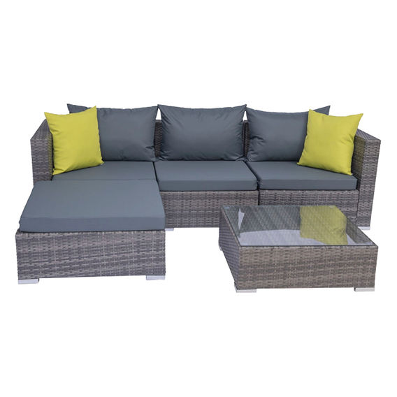 Vicenza Outdoor 4 Seater Corner Suite Grey