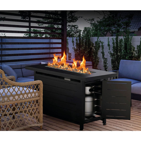 Steel Gas Fire Table