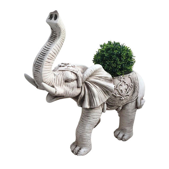 Fibre Clay Elephant Planter