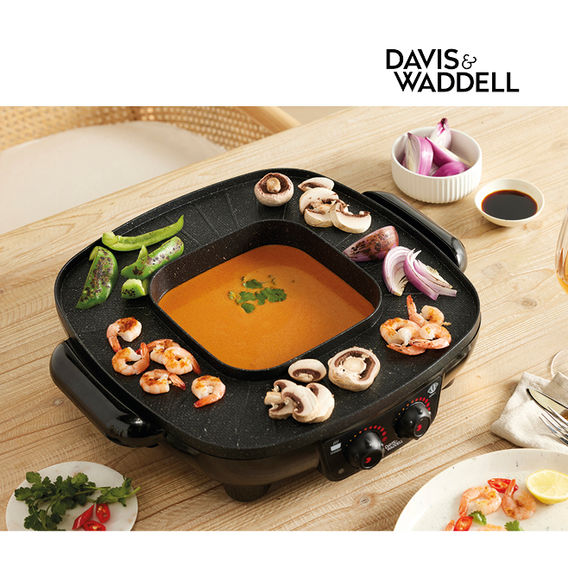 Davis & Waddell 2 in 1 Steamboat Hotpot and Grill