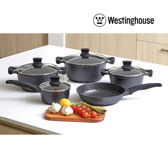 Westinghouse 5 Piece Non-Stick Pot and Pan Set