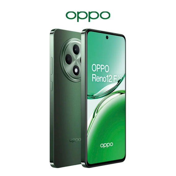 Oppo Reno 12F 5G Smartphone Olive Green Bundle