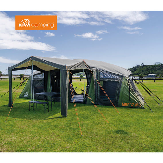 Moa 12 Canvas Air Inflatable Setup Family Tent