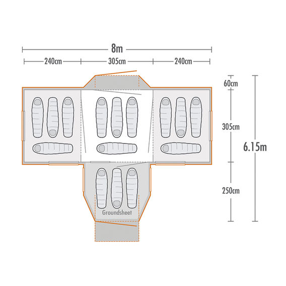 Takahe 15 Family Dome Tent