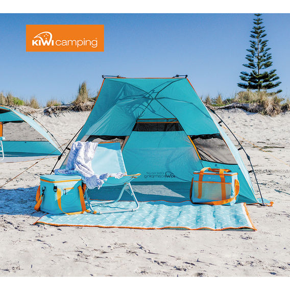 Kiwi Camping Cove EZI-UP Beach Shelter Bundle