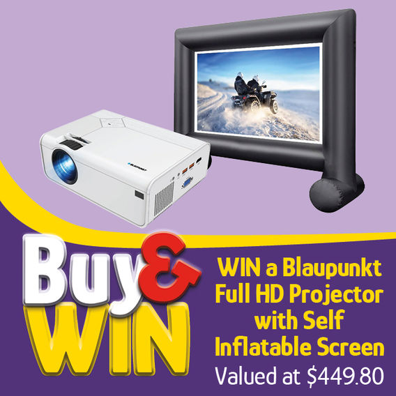 Blaupunkt Full HD Projector with Self-Inflatable Screen