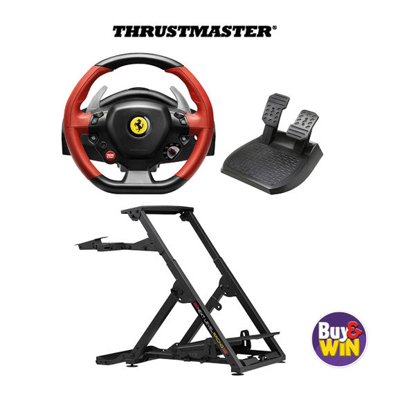 Thrustmaster Ferrari Wheel Pedals and Stand PS PC Chrisco New Zealand