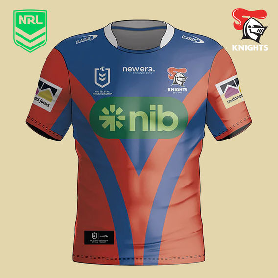 Newcastle Knights Team Jersey - Adult 2X Large