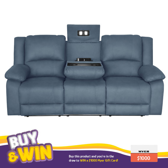 Captain Electric 3 Seater Blue