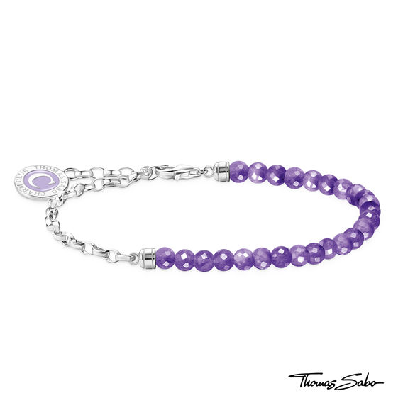 TS Amethyst Bracelet with Charms