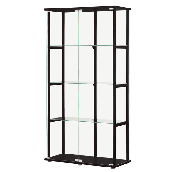 East Glass 4-Tier Display Cabinet