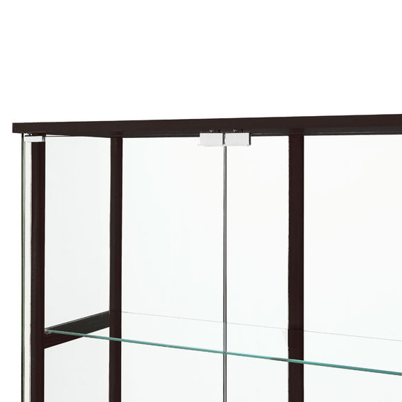 East Glass 4-Tier Display Cabinet