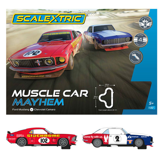 Scalextric Muscle Car Mayhem Set