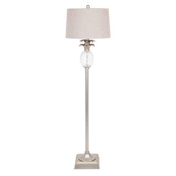 Langley Floor Lamp Antique Silver