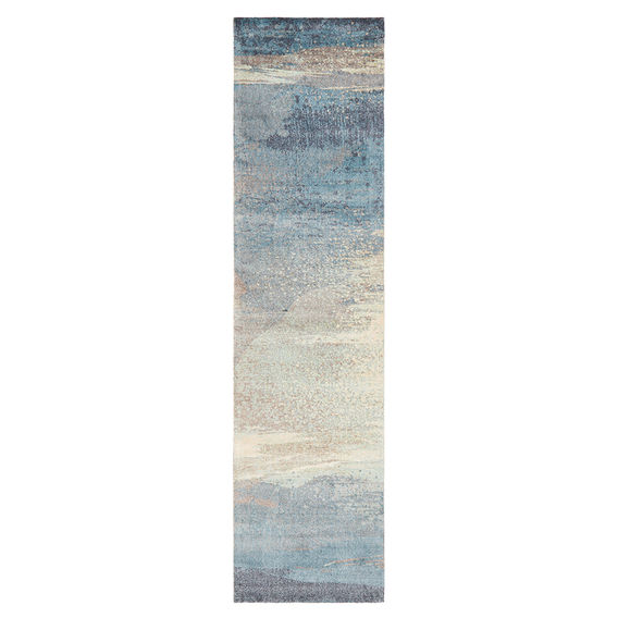 City Blue Modern Rug Runner 300X76