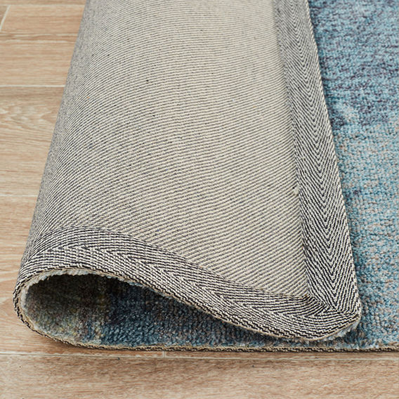 City Blue Modern Rug Runner 300X76