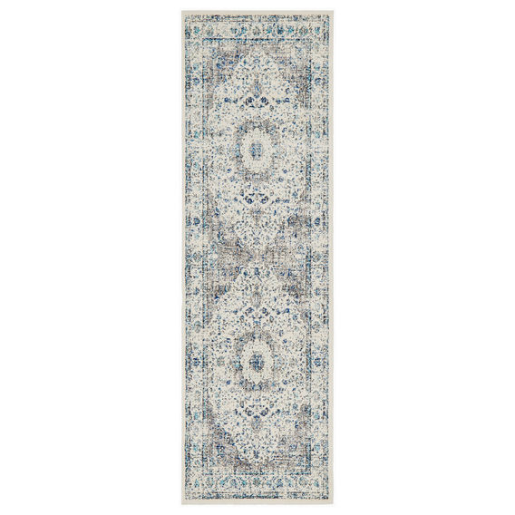 Evoke Mist White Rug Runner 300X80