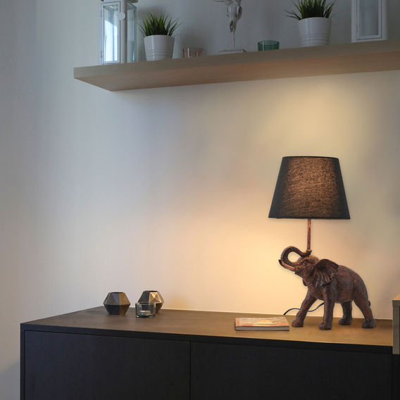 Elephant Trunk Up Table Lamp