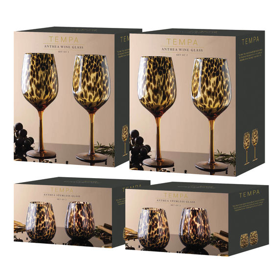 Anthea 8pc Glassware Set