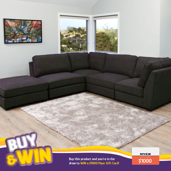 Randwick 5-Seater Modular - Licorice