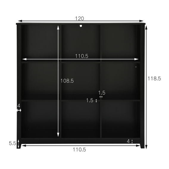 Aspen Display Cabinet Black