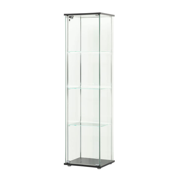 West Glass 4-Tier LED Display Cabinet