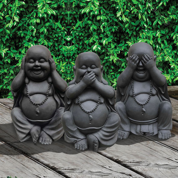 See Hear Speak No Evil Buddhas Statues