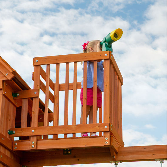 Backyard Discovery Skyfort II Swing & Play Set